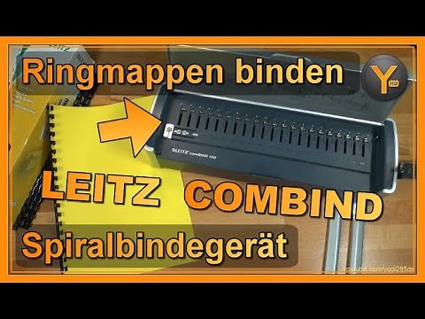 Ringbücher / Mappen binden (Leitz Combind 100 Spiralbindegerät)