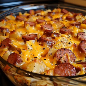 🧀🥔 Kielbasa Sausage Cheesy Potato Casserole Hearty, Creamy & Oven-Baked Comfort #easyrecipes #comfortfood #recipes | Recipes by Lisa