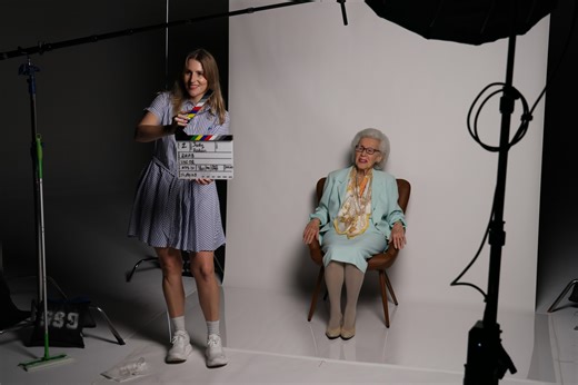 Holocaust Survivor Judy Rodan gifting our film crew a beautiful blessing, a moment none of us will ever forget. Judy Rodan was born in Berehovo, Czechoslovakia, and at age 6, she and her family were deported to Auschwitz in May 1944. Judy was placed with a Christian rescuer, given a false identity, and hidden in a Catholic convent in Budapest for the remainder of the war. During this time, she lived under a new religious identity and name, and she learned Catholic prayers and rituals to help con