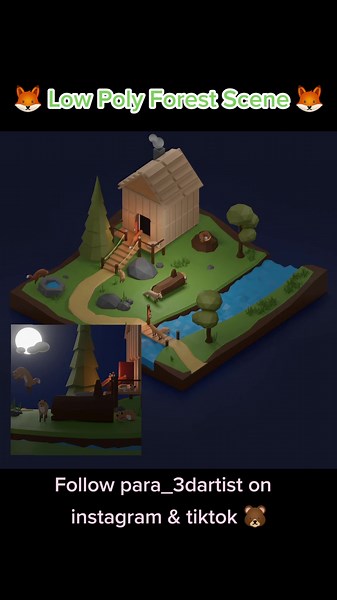 🦊 Low Poly Forest Scene 🦊(Part 1 of 2)Took a long break but glad to get back into some 3d art again 🥳First piece of furry art I've done as well, very happy with it 🐻(also first post on tiktok but I have more art on my instagram 👀)Please follow and share to support a fellow furry artist!❌️ Do not Repost ❌️#supportartists #furries #furryart #furryfandom #furryartist #australianartist #australianfurry #furryaustralia #brisbanefurry #digitalartist #lowpoly #forest #art #artist #artistsoninstagr