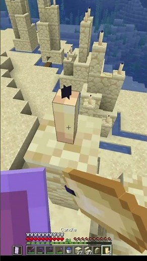 Sandcastle day 34 #minecraft #shorts