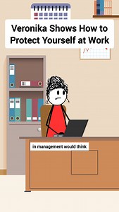 1.2M views · 32K reactions | Veronika Shows How to Protect Yourself at Work. #therealveronika #animation #animationmedia #fblifestyle #officehumor #workplacetips #corporatecomedy #emails #coveringmyass #cmaemails #worklifebalance #officelife #papertrail #skitscomedy | Animation Media | Facebook