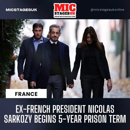 1.7K views | Ex-French President Nicolas Sarkozy Begins 5-Year Prison...
