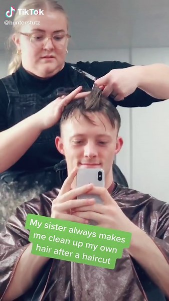 Clean-Up Time After Haircut | Vacuuming Duties