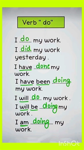 Verb "Do" | English | Education | Grammar | Short | Video | Quick Learning School |