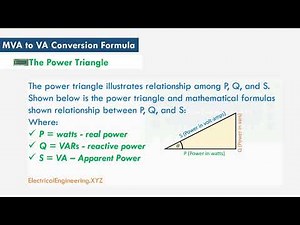 MVA to VA Conversion Formula - Electrical Engineering Conversions