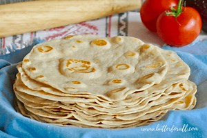 Soft and Chewy Sourdough Tortillas Made With Real Lard