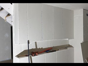 Trockenbauwand / Kamineinfassung / Bautagebuch / DIYManu