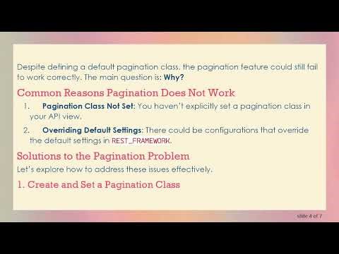 Why Your Pagination May Not Be Working in Django REST Framework