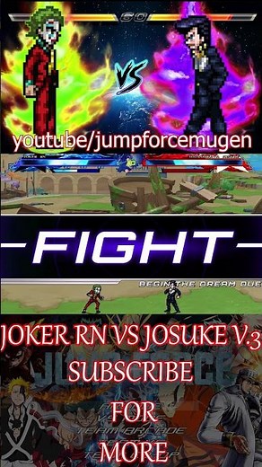 JOKER RN VS JOSUKE V.3 #mugenandroid #cartooncharacter #games