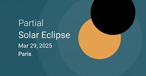 March 29, 2025 Partial Solar Eclipse in Paris, Paris, France