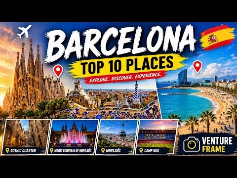 🇪🇸 Barcelona Top 10 Attractions | Complete City Tour