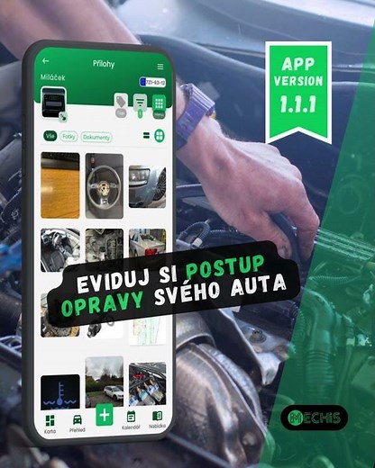 Eviduj si postup opravy svého auta - MECHIS v 1.1.1