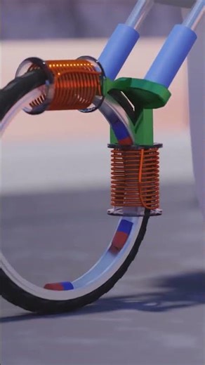 In-wheel motor electric motorcycle インホイールモーターの電動バイク #mechanicalengineering #technology #electronic