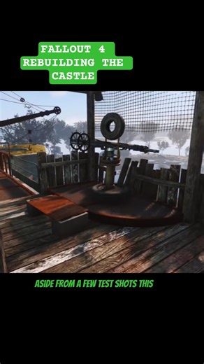 My custom built scrappy ballista 🏹 at The Castle #fallout4 #fallout4settlementbuilding