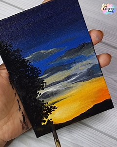 Acrylic painting on canvas | My colored hands