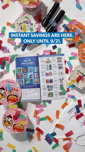 Save BIG for a limited time and shop through 9/21, online or in club   From fall fun to everyday essentials, Sam’s Club makes it easy to get instant savings. Shop now at the link in bio. Terms apply. While supplies last. | Sam's Club | Facebook
