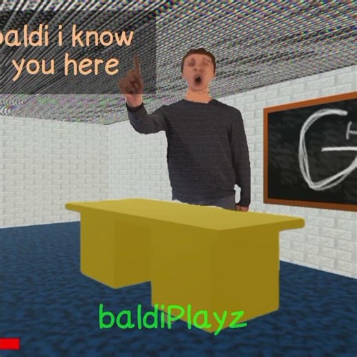 "Baldi in detention" Baldi's basic animation