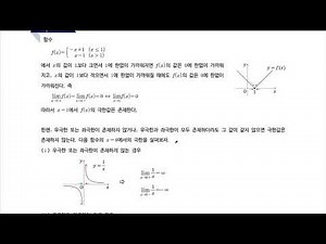 30. Right-hand and left-hand limits - Conceptual summary