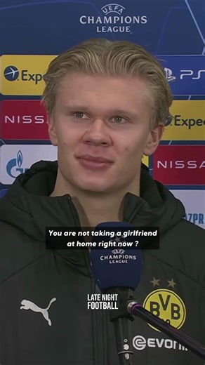 Haaland’s Awkward Interview Moment After Missing a Hat-Trick 😅⚽️