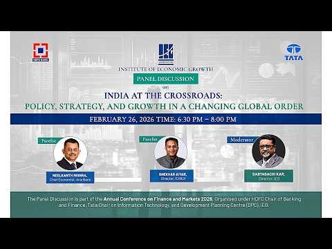 Panel Discussion on India at the Crossroads: Policy, Strategy and Growth in a Changing Global Order.