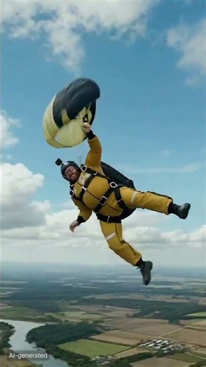 500KG Skydiver Opens His Parachute... Then It Starts Twisting! 😱🪂