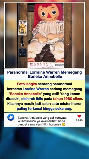 Lorraine Warren dan Boneka Annabelle