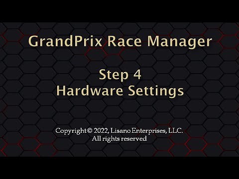 Step 4 - Hardware Settings