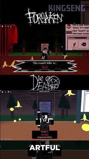Forsaken and Die of Death: INTRO COMPARISON #roblox #dieofdeath