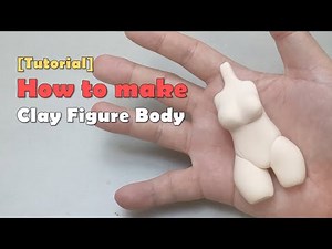 How to make anime female torso body | clay art figure tutorial | 클레이 피규어 만들기