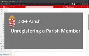 Un-registering a Parish Member Tutorial