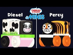Thomas & Friends Minis - Cute Animal Engine with Diesel and Percy