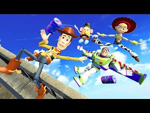 • Toy Story • Animations and Ragdolls Woody & Buzz Lightyear (Mr.Potato Head / Jessie ) in Gmod |8|