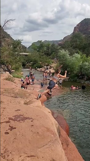 This State Park Has a Cliff Jump Spot slide Rock Arizona #statepark #travelinspiration