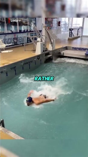 This machine is essentially a "treadmill for swimmers." #shorts