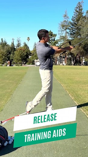 ⛳️NEW VIDEO⛳️ This video compares three popular release training aids — the Educator, the Hanger, and a simple alignment stick — to show how each helps improve your release and impact position. Comment AID to get a link to the full video sent straight to your DMs. #golftipsdaily #golfswing #release | Golf Smart Academy | Facebook