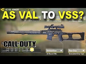 Turning New AS VAL into VSS Sniper Rifle | AS VAL Gunsmith Season 2 COD Mobile | Call of Duty Mobile
