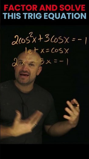 Factor and Solve This Trig Equation