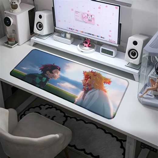 Tanjiro and Rengoku Mousepad – Demon Slayer Desk Mat | Anime Gaming Mouse Pad S–XL (18×22 / 20×25 / 25×29 / 30×80) | Kimetsu Gift - Etsy UK