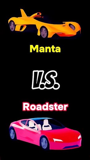 Manta VS Roadster Comparison (Roblox Jailbreak Edit) #robloxjailbreak