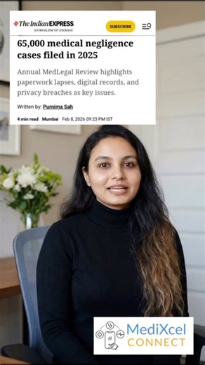 MediXcel Connect EMR on Instagram: "Medical negligence is often discussed as a clinical problem. In reality, many cases begin as a documentation problem. When treatment decisions, follow-ups, and prescriptions are not recorded properly, the weakest link is not medical knowledge. It is traceability. Courts and audits do not judge what a doctor remembered. They judge what was documented. Missing notes, incomplete records, or scattered paperwork turn normal clinical risk into legal risk. Relying on