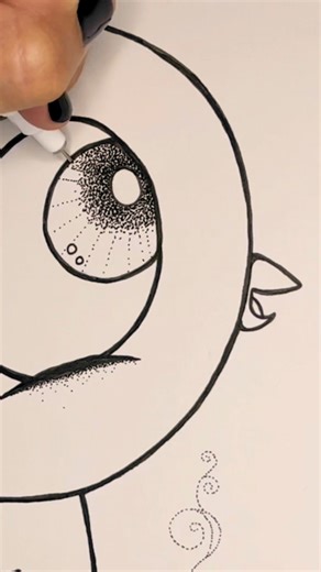 Drawing a million dots 🤭 You can watch the full 12 minute, real-time video in my YouTube channel 🤓 (Find me as Carolina The Doodler on YT) 🩵 | Carolina The Doodler