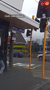 Wellington wakes to heartbreak as fierce winds claim lives and leave thousands in darkness. 💔 Video shows the moment ferocious gust blows person. .