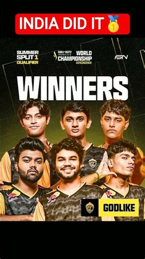 INDIA CHAMPIONS AGAIN! GODLIKE Wins CODM Summer Split 2026🔥#shorts #godlike #codm