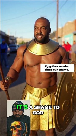 Ancient Warrior vs. Modern Streets: A Powerful Message! #shorts