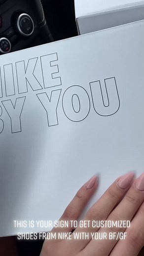 Our customized shoes are so cute🥺🤍 #relationship #fyp #asian #nike #couplegoals