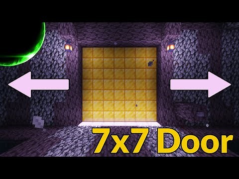 How to Build a 7x7 Piston Door (Java Edition) | Minecraft Redstone Engineering Tutorial