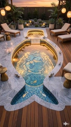 Luxury Outdoor Fish Pool Transformation #epoxy #art #resinart #viral #satisfying #trending #fish
