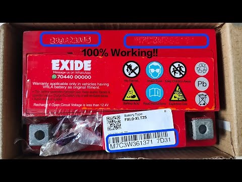Exide battery warranty date check by serial number | 100% working