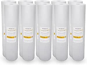 Max Water 5 Micron 20 x 4.5 Sediment Filter 20 inch Whole House BB Water Filteration System Replacement Compatible Cartridge DGD-5005-20, FP25B, AP810-6, FPMB5-20, P5-20, 155358-43, SDC-45-2005